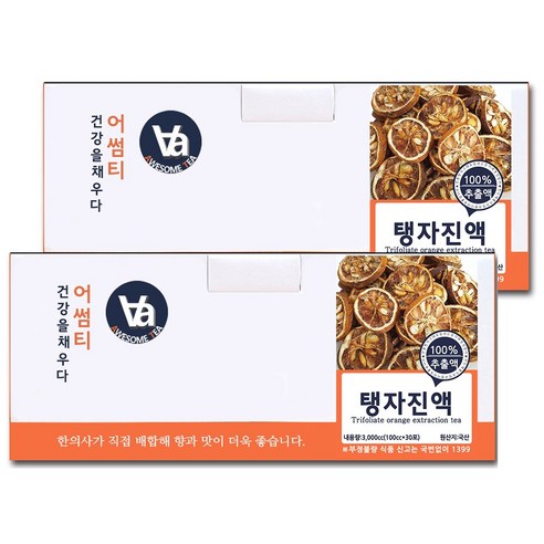 중저온추출 16시간 국산 탱자 즙 진액 100ml x 30포, 3L, 1개