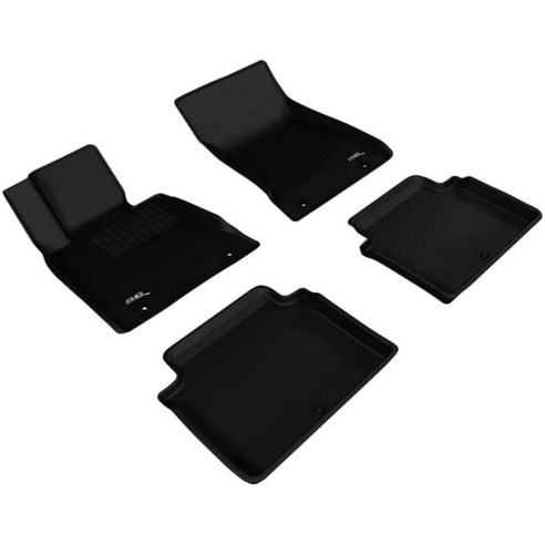  Geely Coolray SX11 2022 쿠션 액세서리 차박매트 3D MAXPider L1GS00301509 완벽한 세트 맞춤형 핏 전천후 바닥 매트 제네시스 G80 모델용 Kagu 고무 블랙, Complete Set, Black