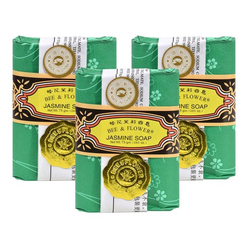 비앤플라워 비누, 75g, 3개, JASMINE SOAP