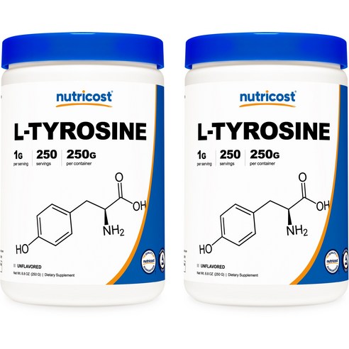 뉴트리코스트 L-티로신 파우더 250g 무맛, 250g, 2개