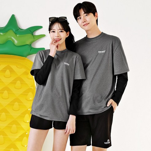 "물놀이 후 닭살 피부, 래쉬가드 하나로 해결! 내돈내산 후기" 커플수영복