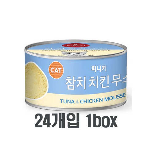 피니키 캣 고양이캔 95g 24개입-참치치킨무스, 24개