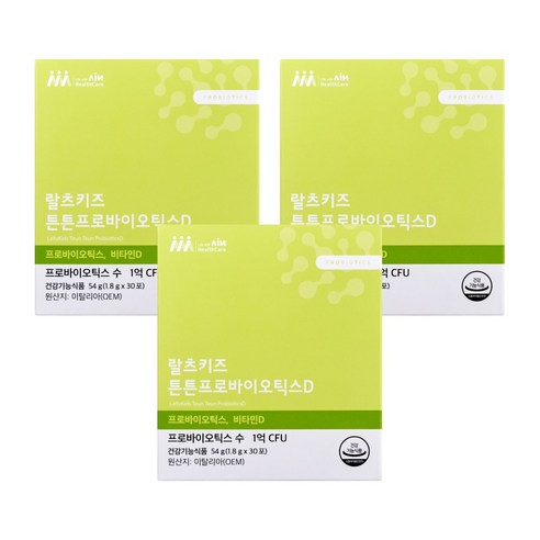 랄츠키즈 튼튼프로바이오틱스D 어린이 유산균, 3개, 30회분