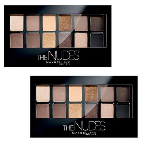 메이블린 엑스퍼트 웨어 아이섀도우 팔레트 9.6g, The nudes, 2개