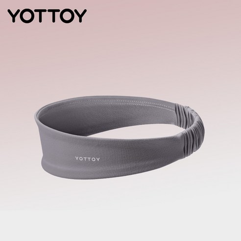 YOTTOY 요토이 스포츠 런닝 여성 헤어밴드 쫀쫀이 빠른 땀흡수 5가지컬러, 1개, 그레이