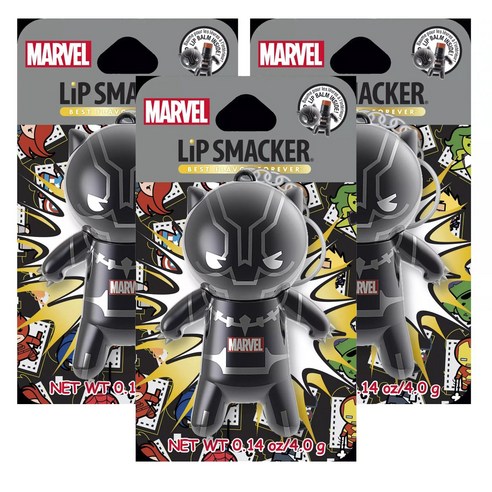 립스매커 마블 4g, 3개, Black Panther