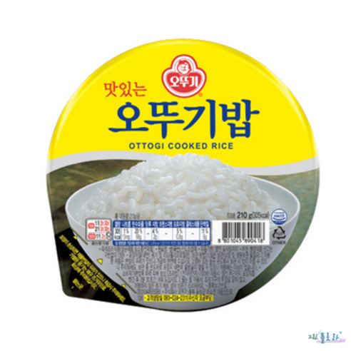 오뚜기 오뚜기밥 맛있는 즉석밥 간편요리 즉석 요리 210g, 24개