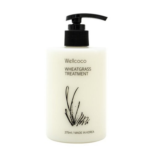웰코코 천연 유래 약산성 두피케어 밀싹 트리트먼트 275ml, 1개
