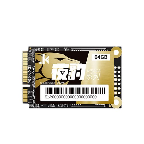 Youmine JK MSATA SSD SATA III 미니-SATA 솔리드 스테이트 드라이브 64GB, 검은 색