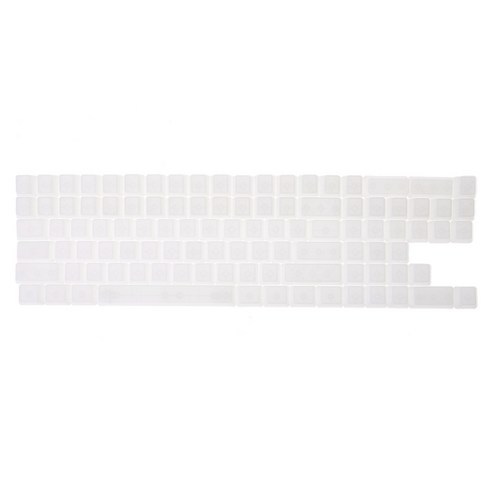 104 키 OEM MX 스위치 용 투명 ABS 빈 키캡 게임 키보드, 하얀색