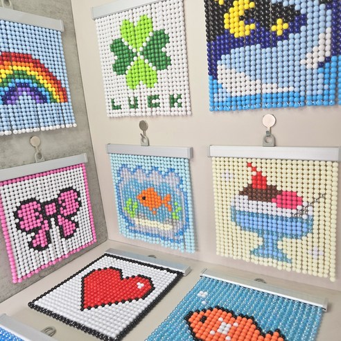 답답한 일상, 나만의 공간에 예술 한 스푼 더하기: DIY 비즈발 키트 리뷰 비즈발만들기