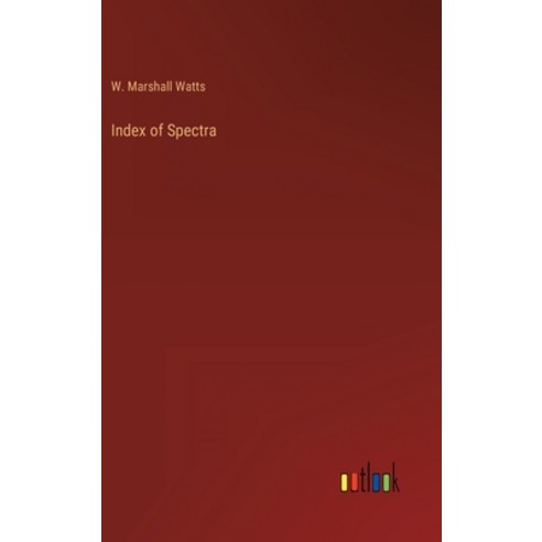 (영문도서) Index of Spectra Hardcover, Outlook Verlag, English, 9783368159672