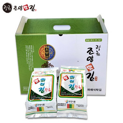 조양 (조양광천김본사) 조양광천김 파래김 식탁김 국내산, 15g, 30개