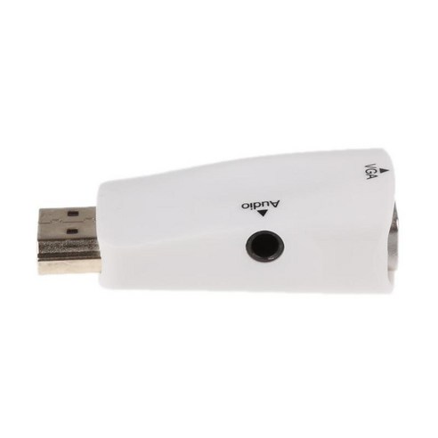 HDTV를 위한 VGA 여성 어댑터 오디오 영상 변환기 케이블에 1080P HDMI 남성, 설명, 화이트, 플라스틱