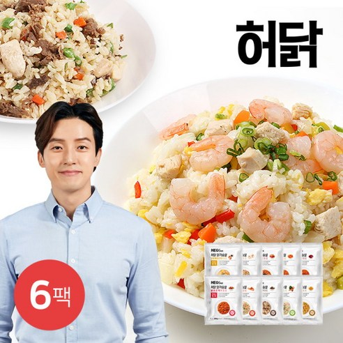 [허닭] 닭가슴살 곤약 볶음밥 6팩, 옵션:03_새우곤약볶음밥 6팩, 6개