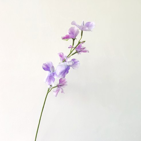GU 인공 꽃 일본 완두콩 꽃 바구니 보라색 핑크 보라색 꽃다발 꽃 아트 지정 꽃 재료 조경, 바이올렛, 하나