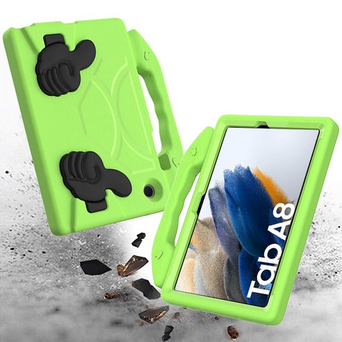 갤럭시 탭 A8을 위한 완벽한 보호와 편의성을 제공하는 EVA폼 안전 거치대 손잡이 케이스.