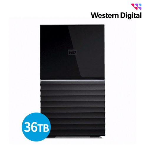 외장하드10테라 WD My Book Duo Gen2 스탠딩 데스크탑 외장하드 36TB, 단품 Best Top5