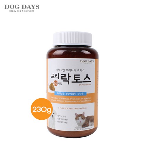 도그데이즈 반려동물 프리락토스 유산균 분말 230g, 단일 맛, 1개, 장기능 향상