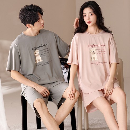 푹신한 행복, Novastar 모달 커플 잠옷으로 완성하는 여름밤 꿀잠! ✨ 여성홈웨어