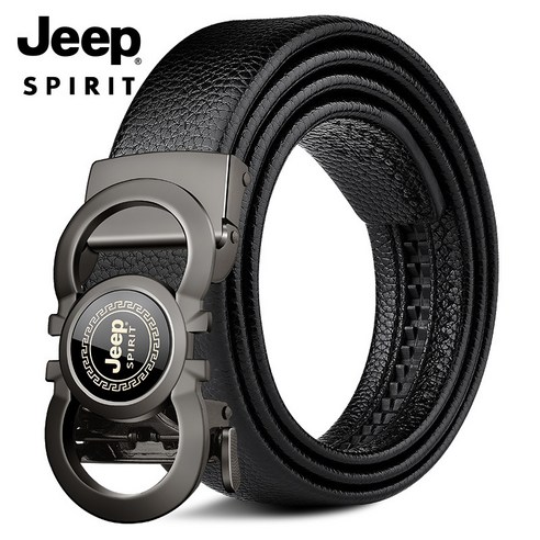 JEEPSPIRIT 정품 캐주얼 자동 가죽 벨트 OM18CD996BT0469 + JEEP정품 벨트포장박스 증정 남자벨트