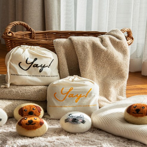 yay! 건조기 양모볼, 자연의 편안함을 담다 건조기볼