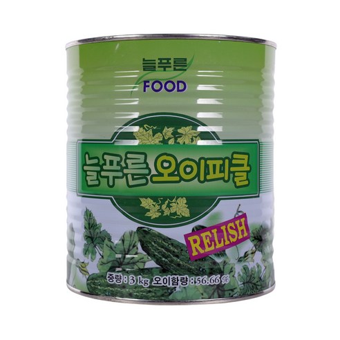 대용량 늘푸른 랠리쉬 오이피클 통조림, 10개, 3kg