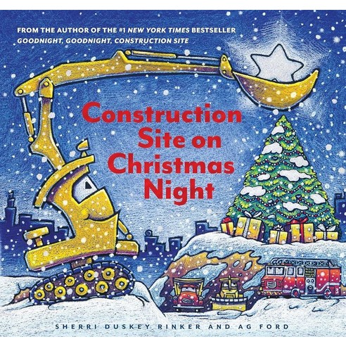 Construction Site on Christmas Night Book for Kids Children's Book Holiday Picture Goodnight Good