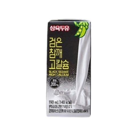 삼육두유 검은참깨고칼슘, 190ml, 32개