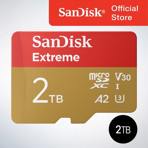 샌디스크 마이크로 SD카드 SDXC Extreme 익스트림 QXAV 2TB