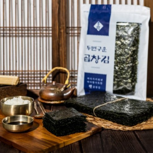 청산에 두번구운 곱창김 25매 (60g) * 4팩, 4개