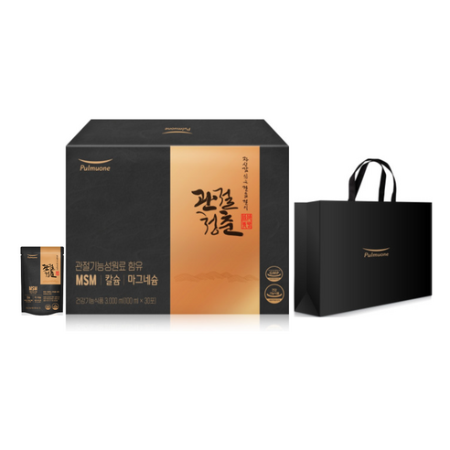 풀무원 관절청춘 1개월분 MSM 2 000mg 함유 100ml x 30포 + 쇼핑백, 30개