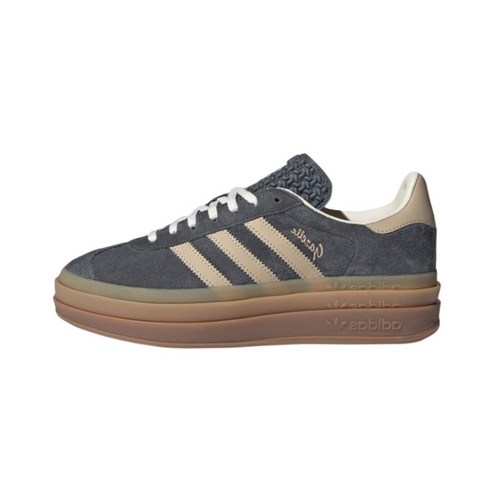 [아디다스국내정품] 아디다스 운동화 스티커즈 가젤 볼드 우먼 GAZELLE BOLD W 그레이 IE0428