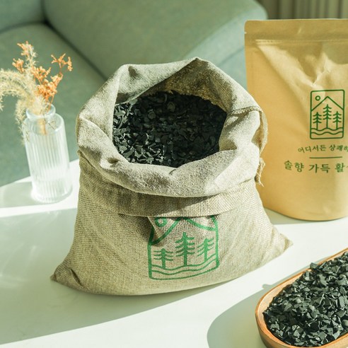 솔향 가득 활성탄 천연 실내 탈취 습기제거제 제습제, 1개, 2kg