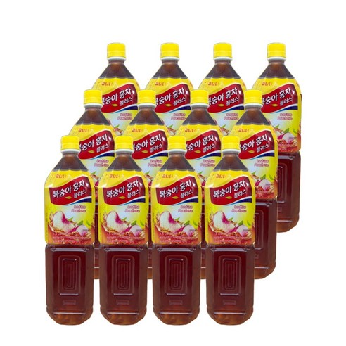 담터 복숭아 홍차 플러스 1.5L 12펫, 1개