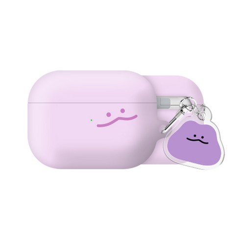 말랑말랑 베이직 에어팟3세대 하드 케이스 키링 세트, 몽글이, AirPods(3세대)