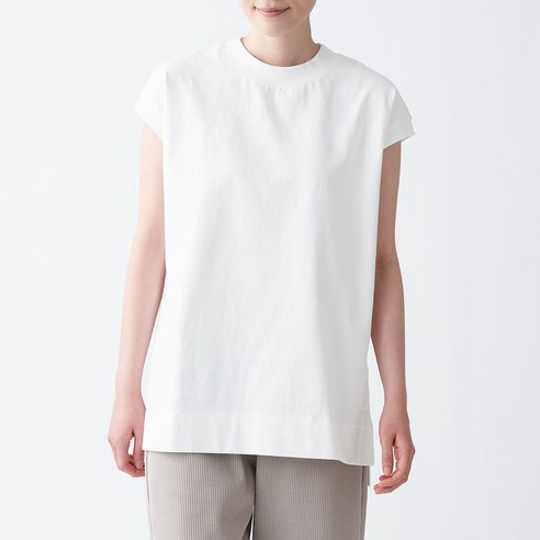 무인양품 MUJI 여성 태번수 프렌치 슬리브 튜닉 BBP18A1S