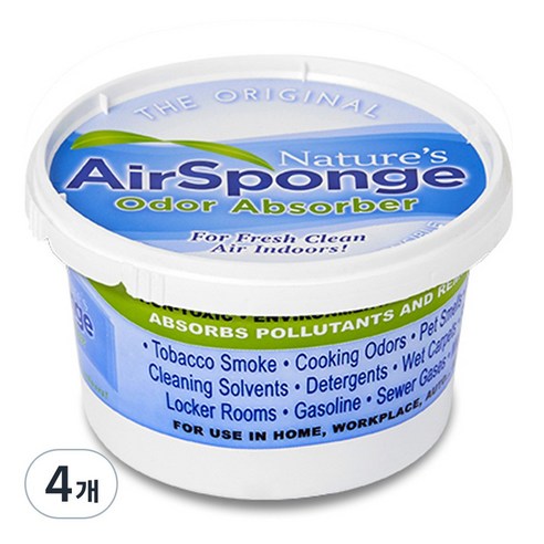 네이처스에어스펀지 오리지널 대형 실내 탈취제 본품, 454g, 4개
탈취/방향/살충 네이처스에어스펀지 오리지널 대형 실내 탈취제 본품, 454g, 4개
탈취/방향/살충