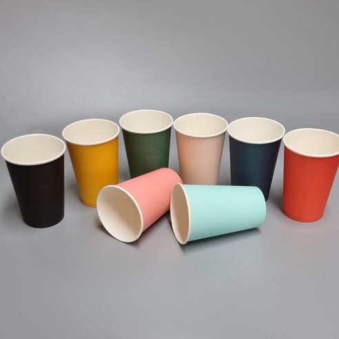 음료 휴대 및 나눠 먹기에 완벽한 테이크아웃 13온스 종이컵 화이트칼라 세트