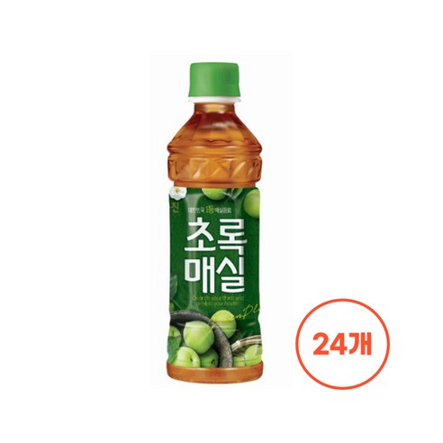 웅진 초록매실 340ml 24페트, 24개