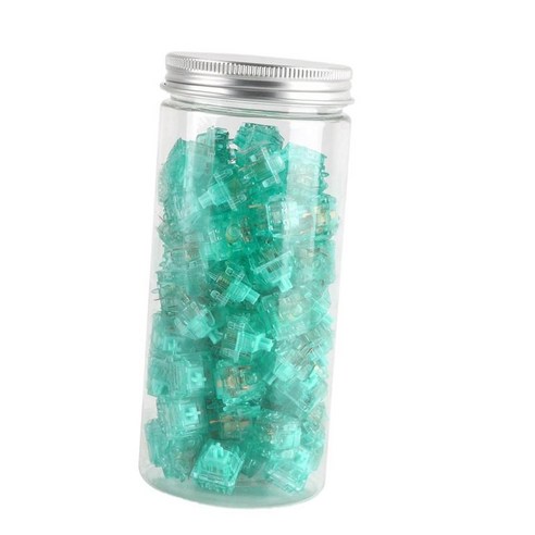 V3 선형 스위치 5 핀 MX 스타일 63.5g 기계식 키보드 블루, 90pcs., 13.95x15.6x10.7mm., 플라스틱