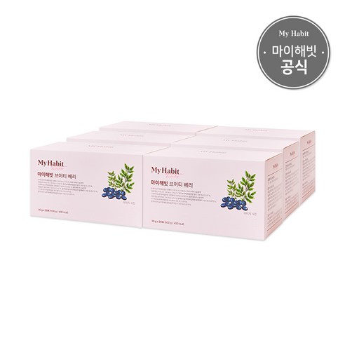 마이해빗 브이티 베리 30g x 20포, 20개입, 6개 임산부루이보스선물