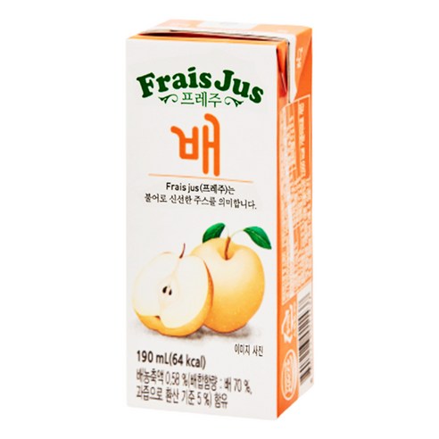 일화 프레주 테트라팩 배, 24개, 190ml