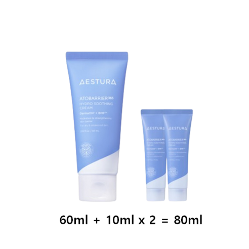 에스트라 아토베리어365 하이드로 수딩 크림, 80ml, 4세트