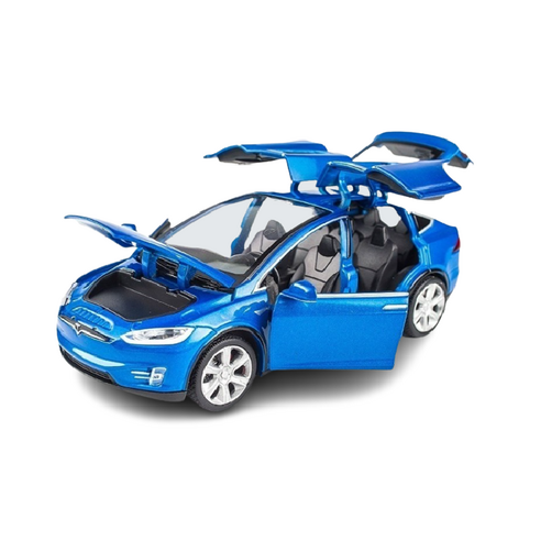 테슬라 모델X 자동차 다이캐스트 1:32 스케일 피규어 모형 장난감, 화이트