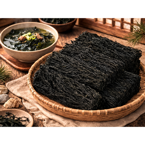 국내산 완도 돌각 자연산 부드러운 산모용 마른미역, 1개, 500g