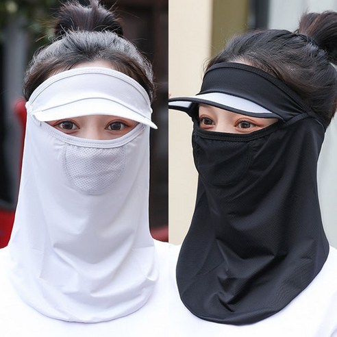 [M703SunCapMask]얼굴 목까지 UV차단 썬캡+마스크