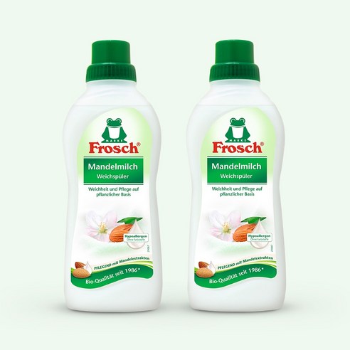 독일 프로쉬 세탁 섬유유연제 750ml 2개세트 (5종 택1), 아몬드밀크 2개입