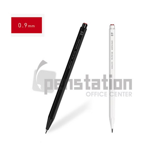 코쿠요 엔피츠 쥬니어 연필 샤프 세트, 샤프 0.9mm 블랙 2개+화이트 2개