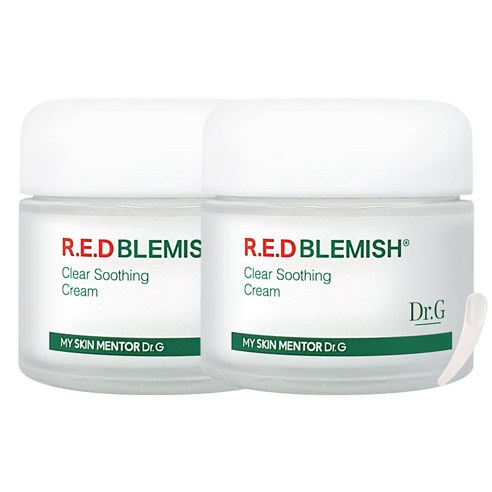 닥터지 레드 블레미쉬 클리어 수딩 크림 스파츌라포함, 70ml, 2개